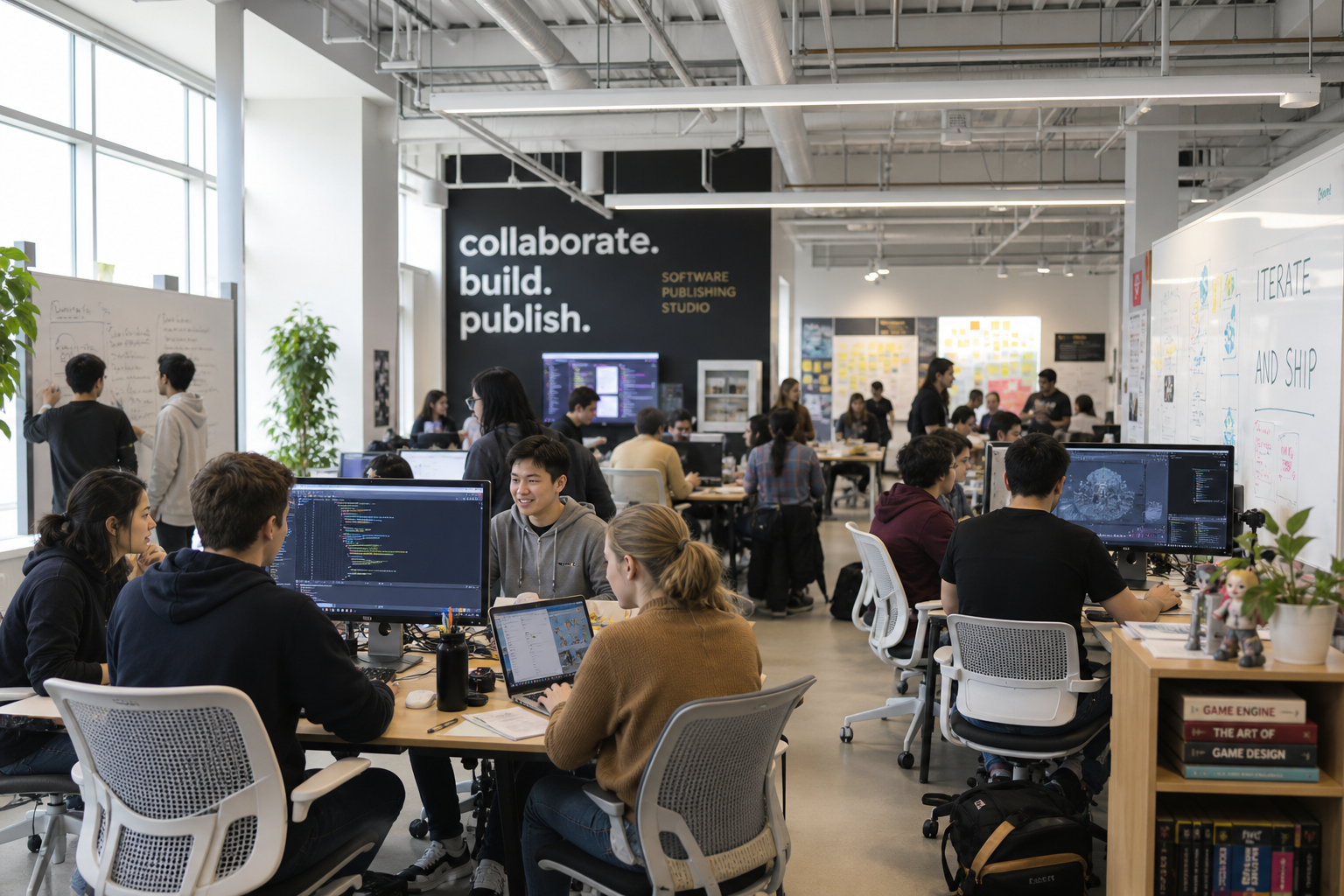 Collaborative software publishing studio environment at KLOP LTD